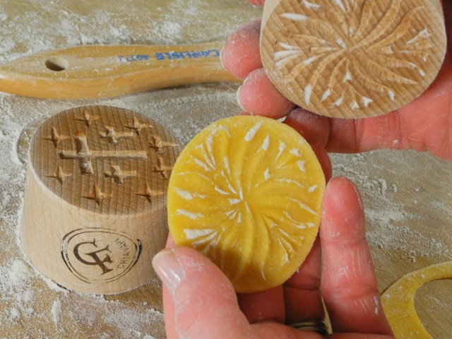 Flower-shaped Stamp for Making Ligurian Corzetti Pasta