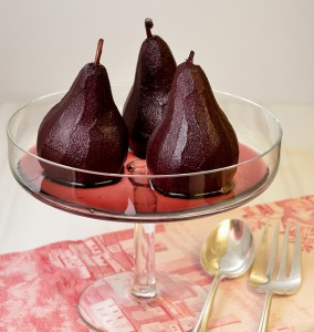 3 Poached Pears
