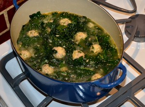 Kale Barley Sausage Soup