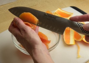 Cutting Citrus Segment