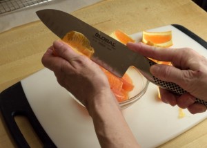 Cutting Citrus Membrane