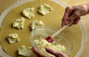 Filling the Crostata Crust